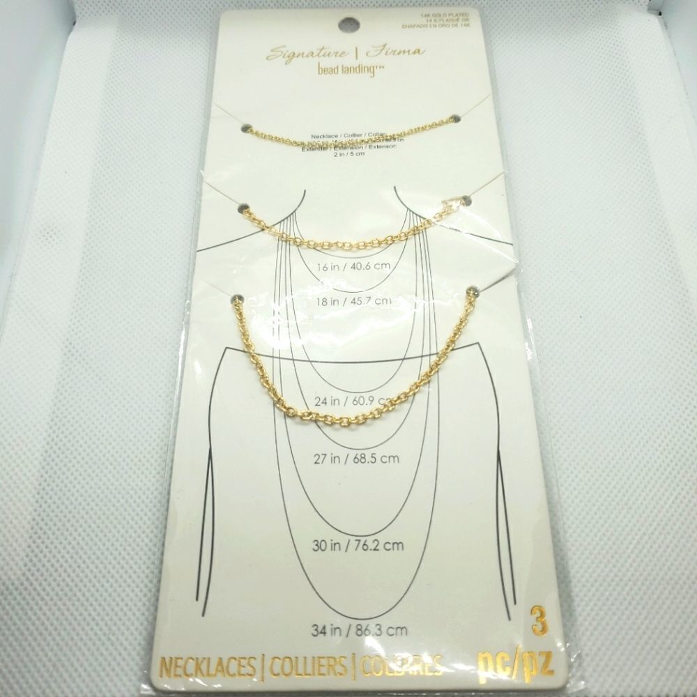 NWT Signature Firma 14 Karat Gold Plated Necklaces
